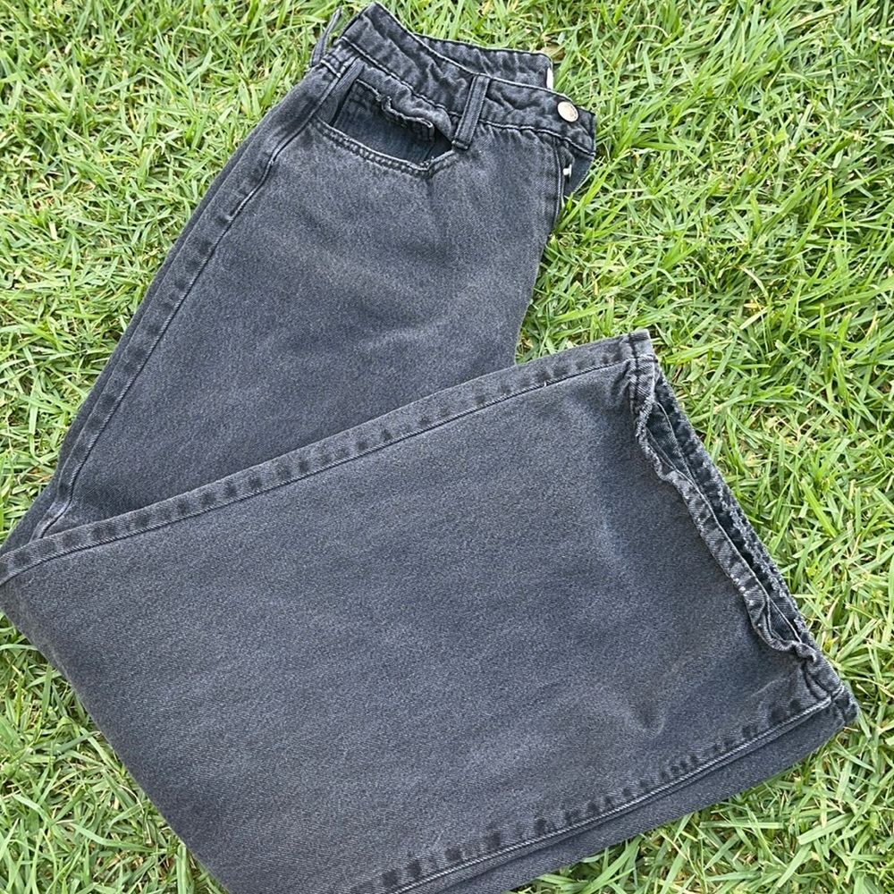 mom jeans size 26 flare high rise